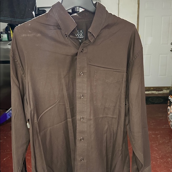 Jos. A. Bank Men's Dark Brown Shirt Jacket - Picture 3 of 4